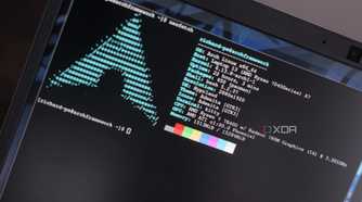 Framework laptop running Arch Linux