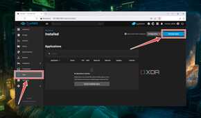 Switching to the Apps tab in TrueNAS Scale