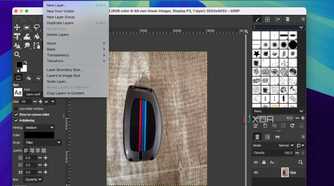 GIMP 3 layers menu