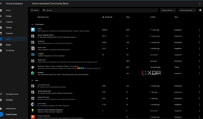 HACS Home Assistant default page