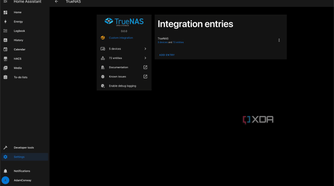 HACS TrueNas integration