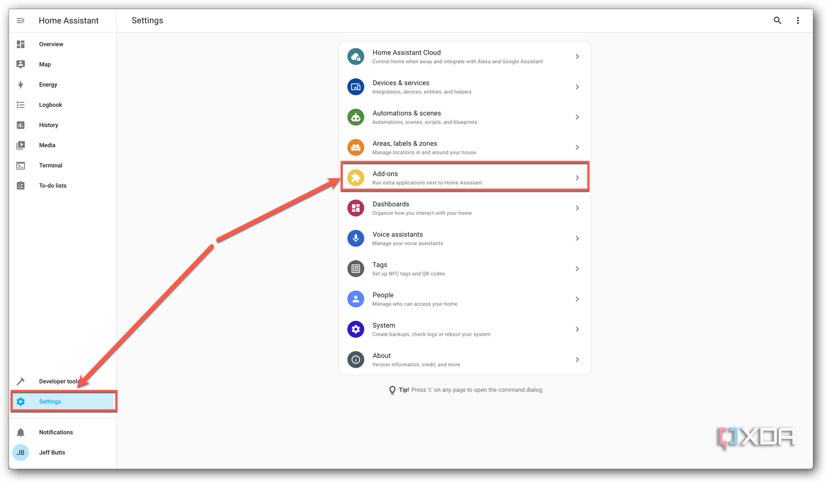 HASS Settings Addons