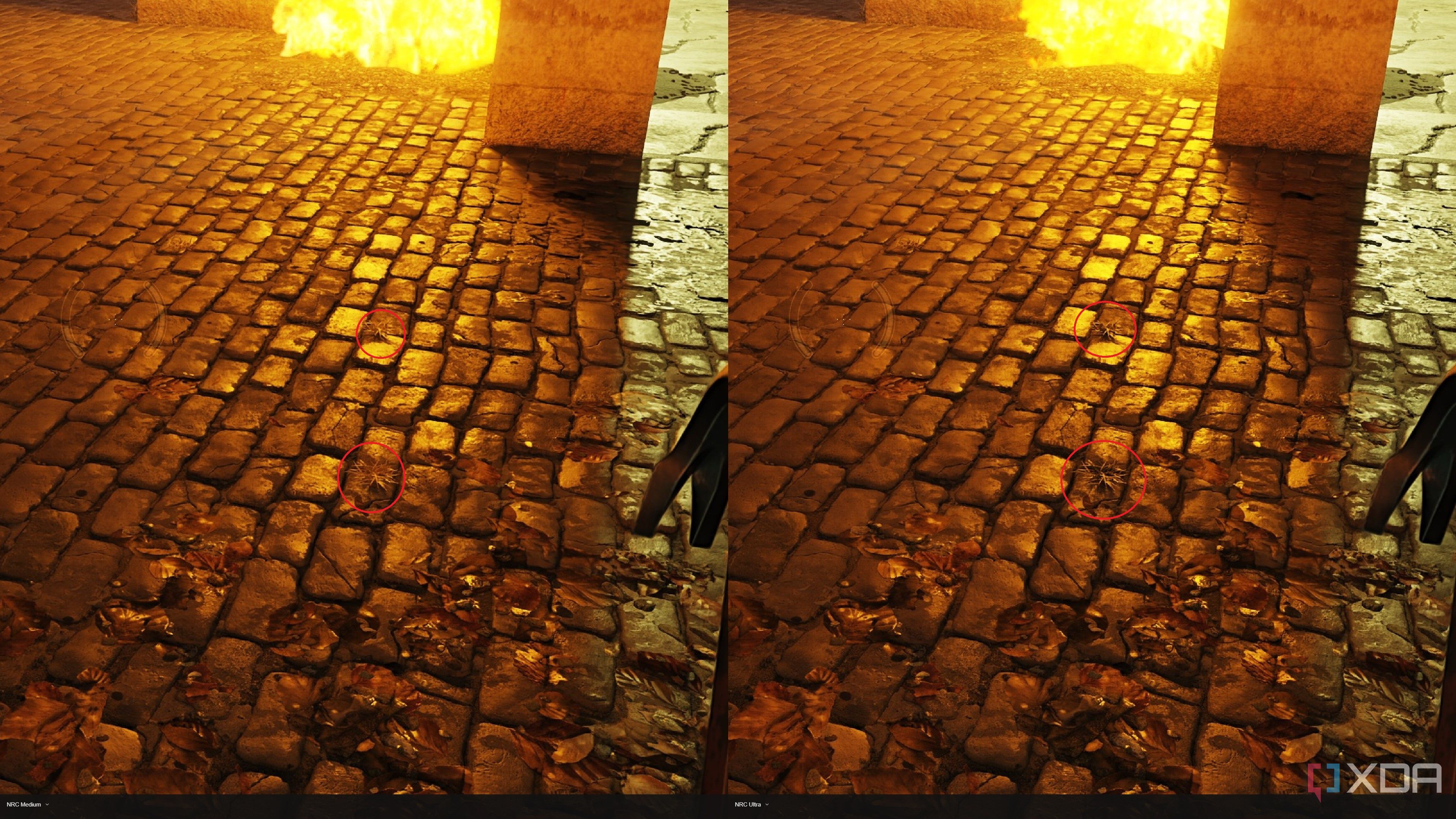 A comparison of Nvidia's Neural Radiance Cache. 