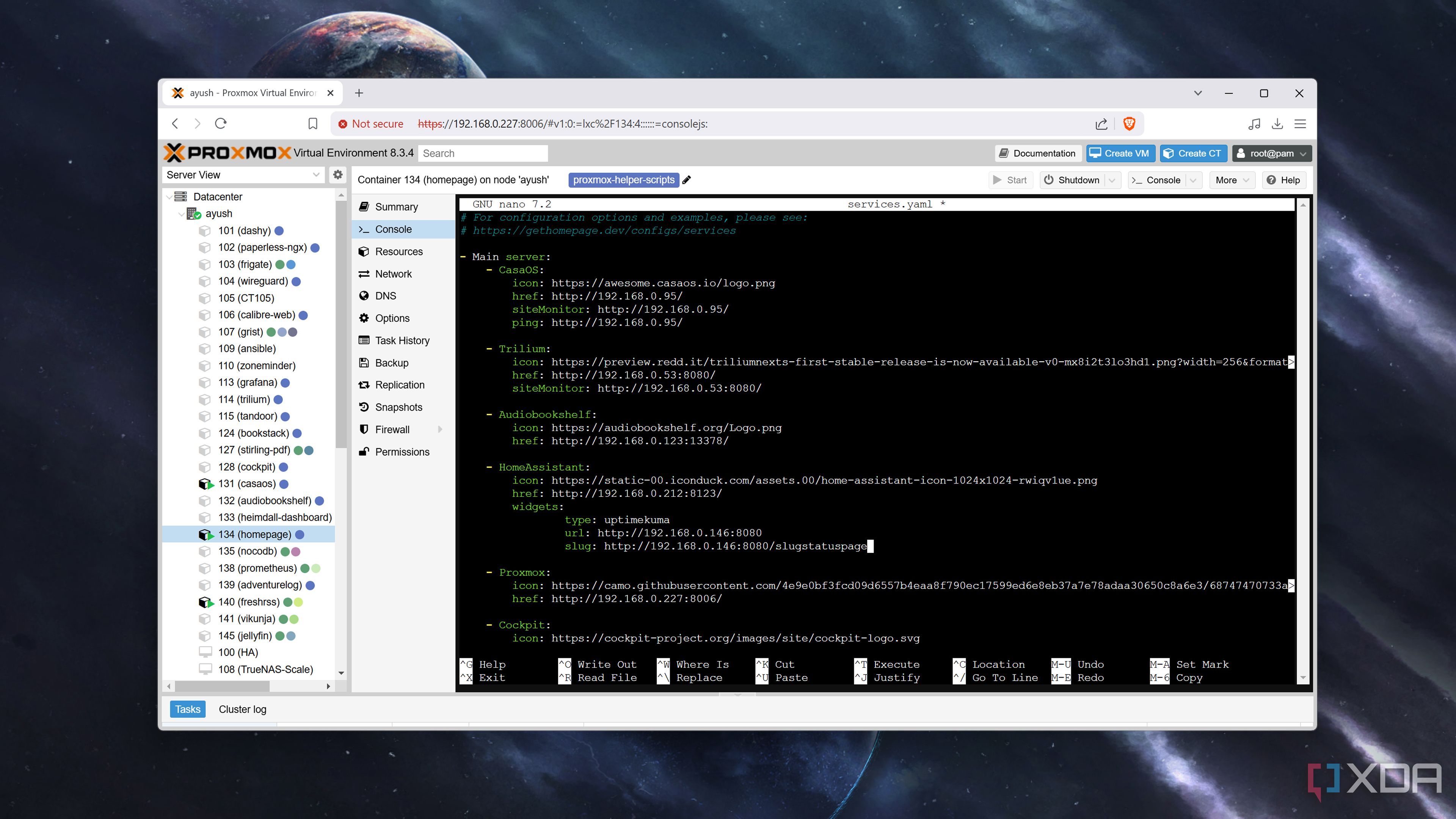 Adding widgets to Homepage