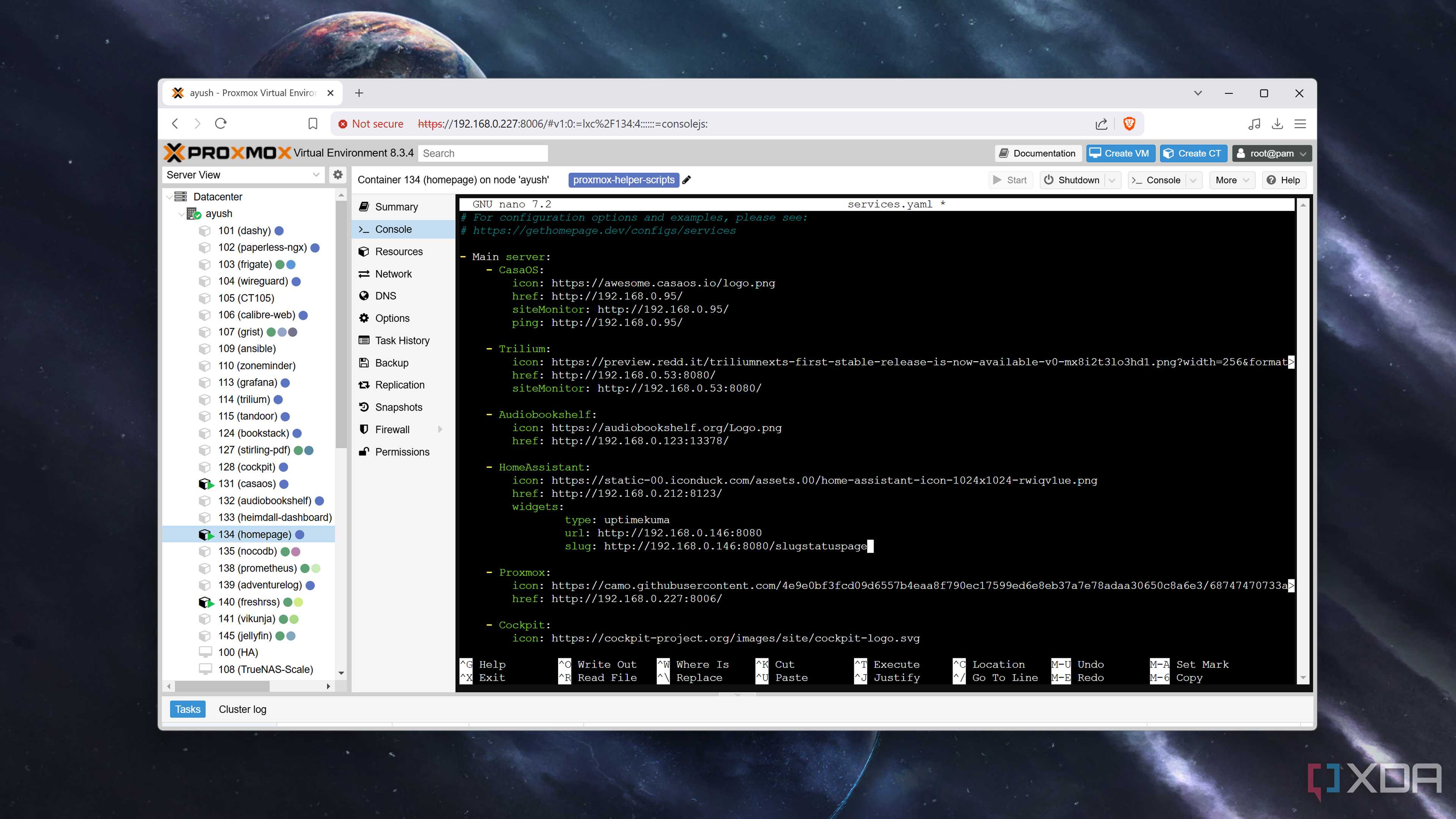 Adding widgets to Homepage