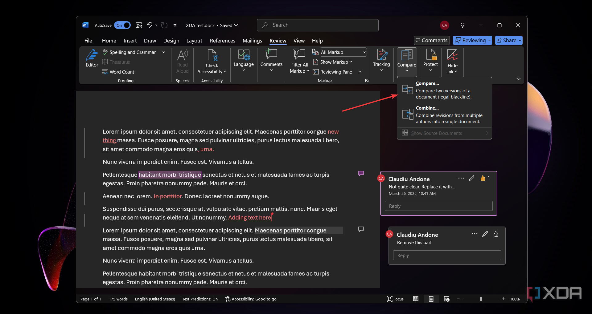 How-to-compare-Word-documents