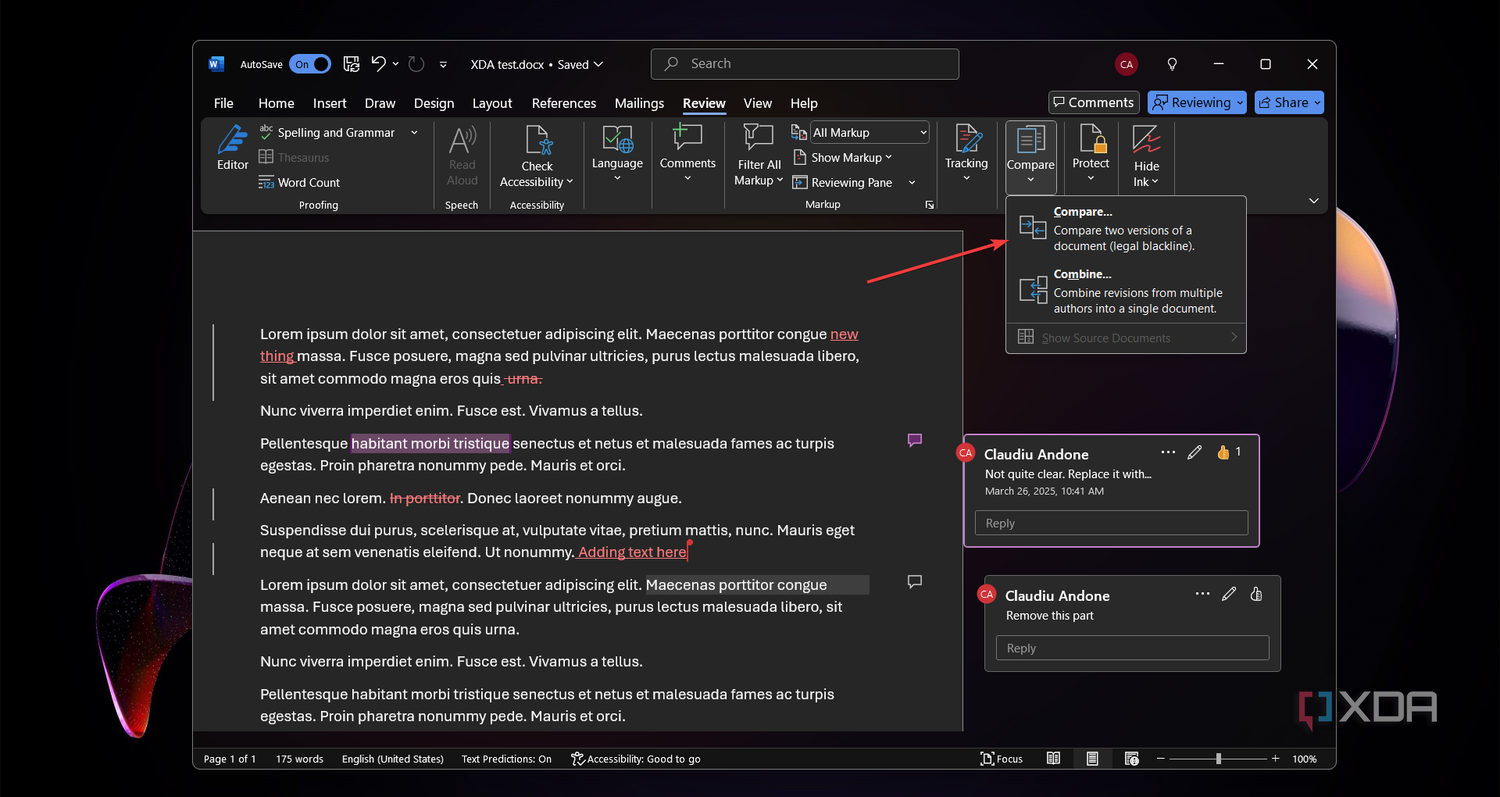 How-to-compare-Word-documents