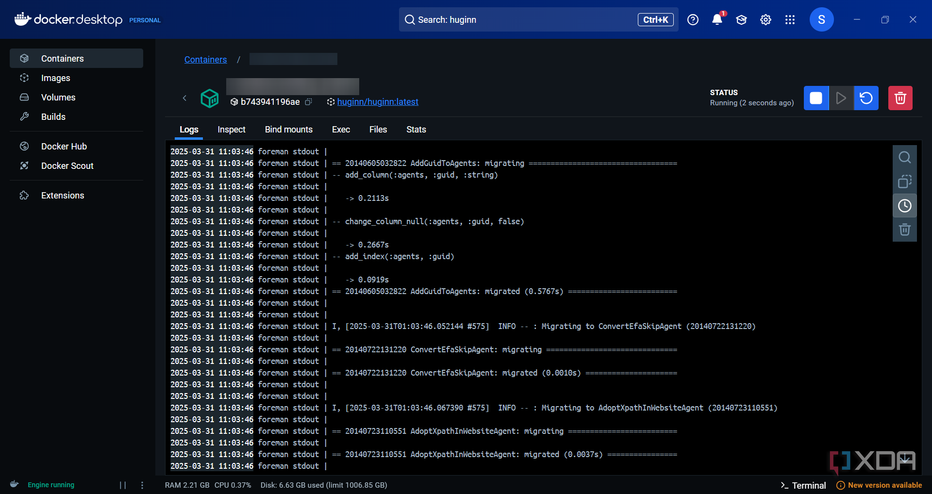 Huginn-Docker-container