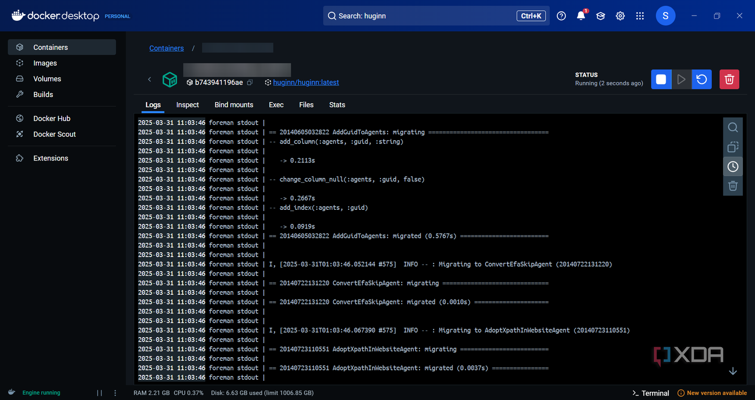 Huginn-Docker-container