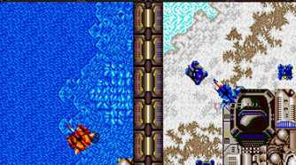 A screenshot of a two-player session.