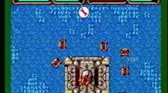 A structure firing at the player.
