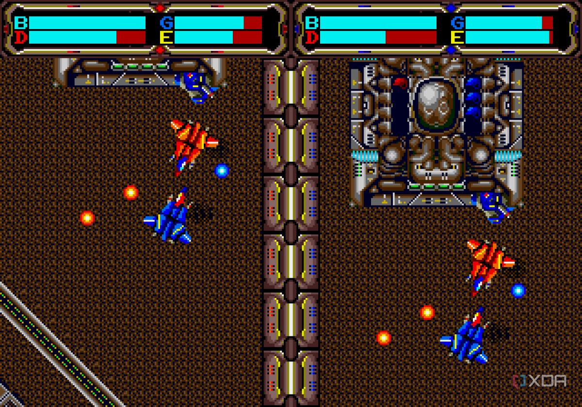 A two-player session of Herzog Zwei.
