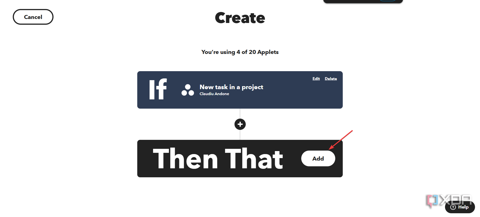 IFTTT adding a than that condition