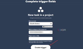 IFTTT creating trigger