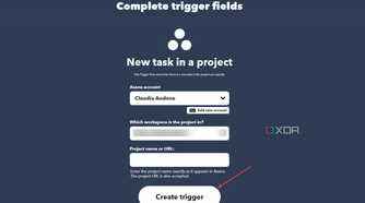 IFTTT creating trigger