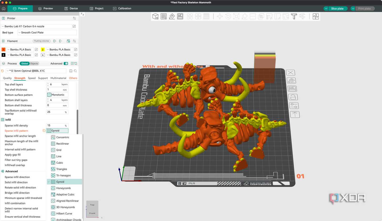 infill settings in orca slicer