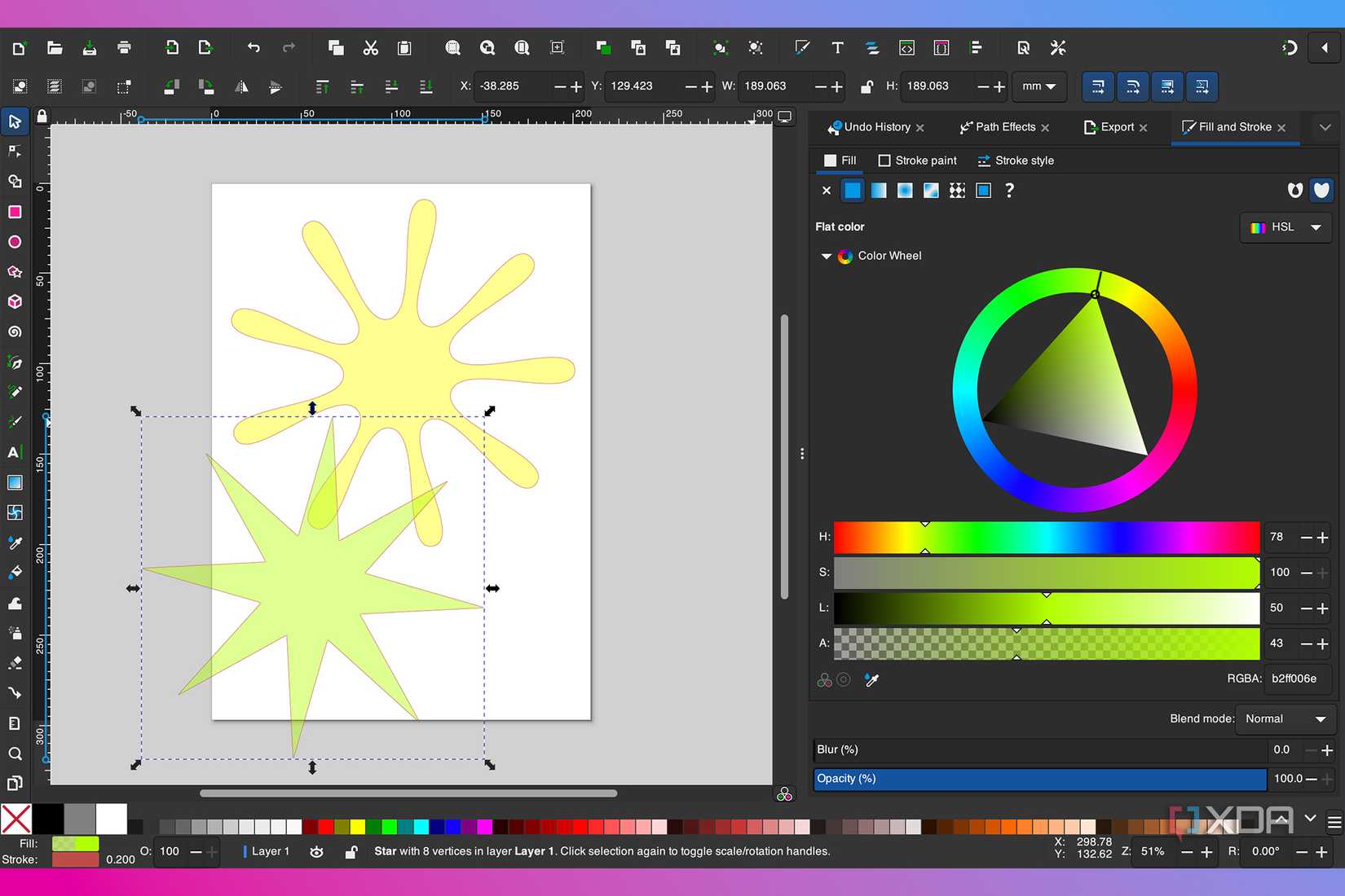 Inkscape shape tools