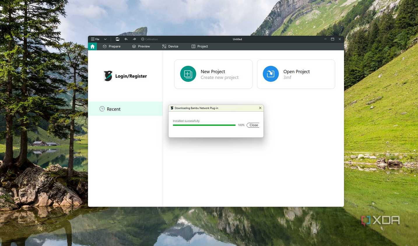 Installing network plugin- to Orca 3D slicer