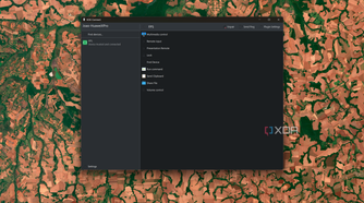 Screenshot of KDE Connect showing a list of available features for a connected device