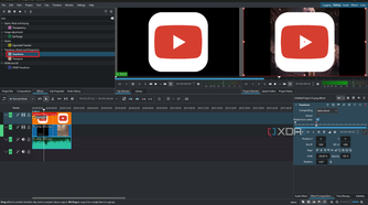 Kdenlive adding keyframe to clip