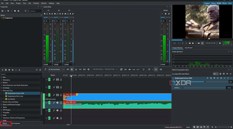 Kdenlive applying octave shift to audio clip