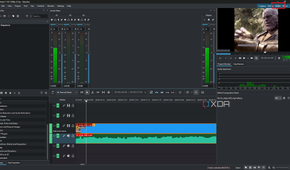 Kdenlive audio editing window