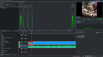 Kdenlive audio editing window