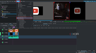 Kdenlive locate multi-track mode