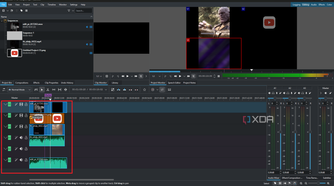 Kdenlive multi-format tracks on timeline