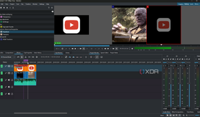 Kdenlive multi-track view