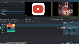Kdenlive playing back keyframed effect