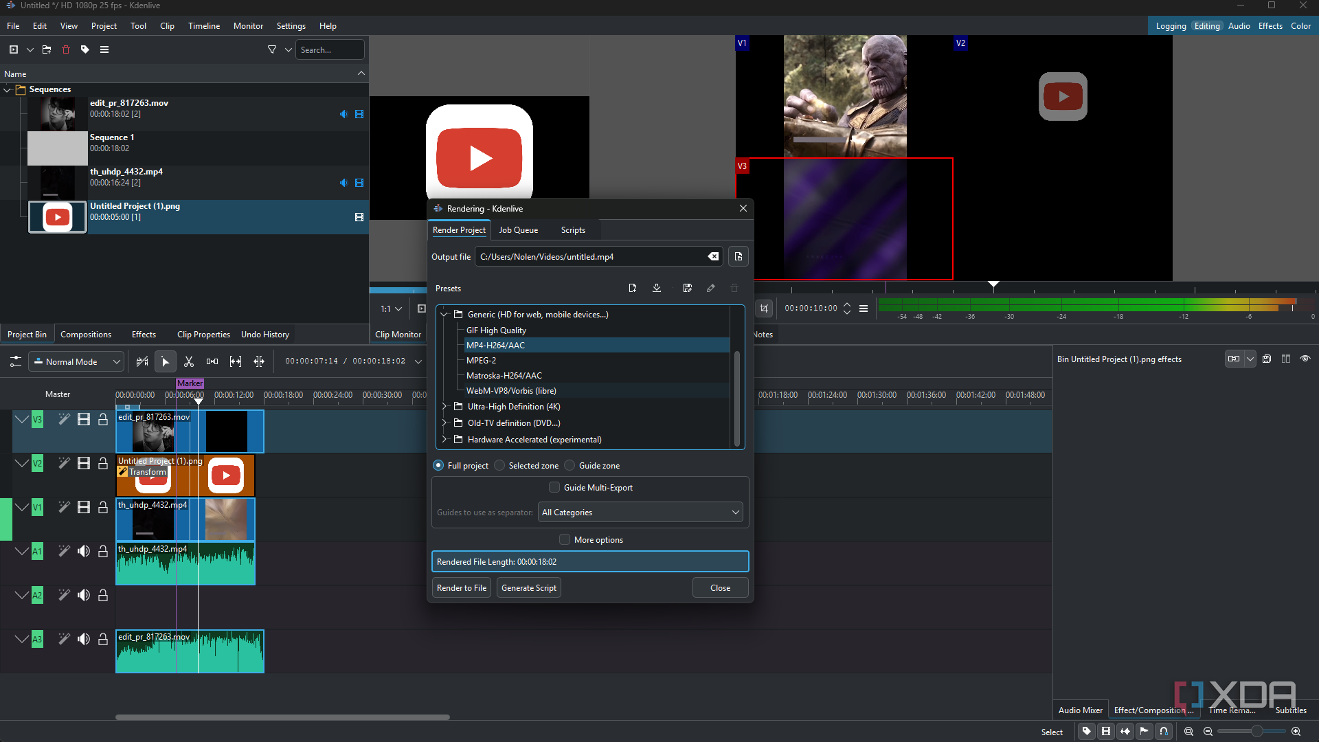 Kdenlive render window-1