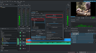 Kdenlive rendering audio only