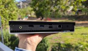 A side view of the LincPlus LincStation N2 NAS