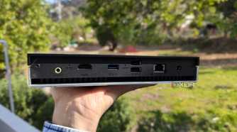 A side view of the LincPlus LincStation N2 NAS