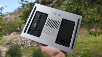The SSD compartments of the LincPlus LincStation N2 NAS