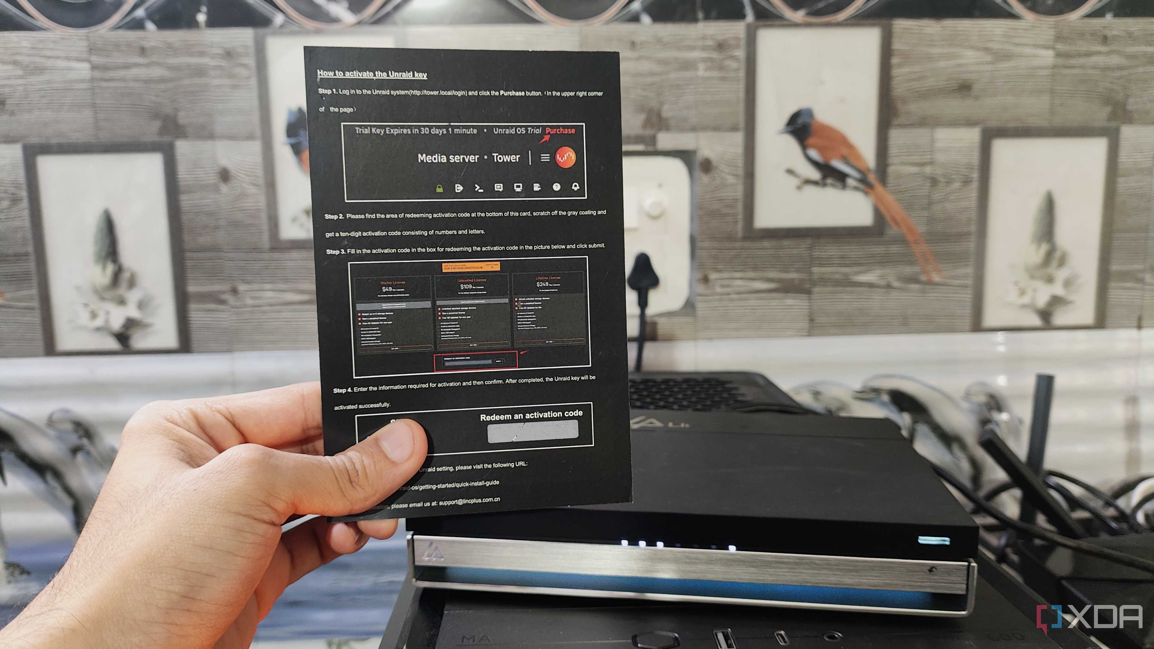 Activating Unraid on the LincPlus LincStation N2 NAS