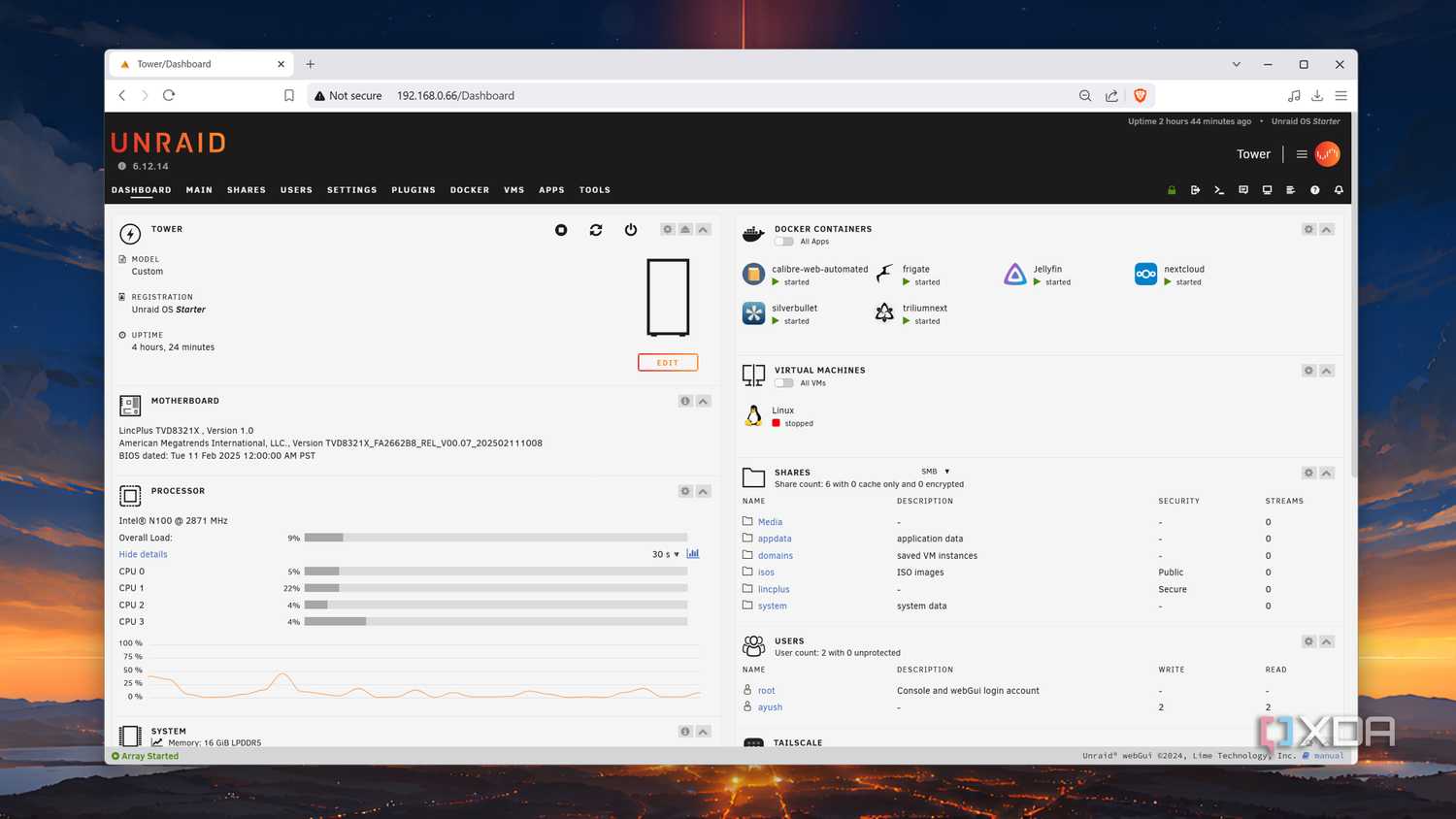 The Unraid Dashboard