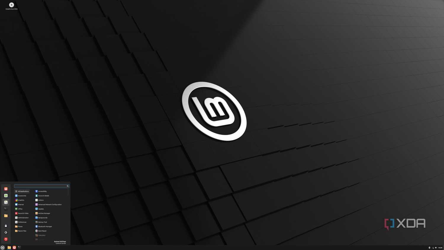 Linux Mint 22.1 Start Menu