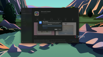 Screenshot of macOS asking for an Apple Account password to install an app from the App Store