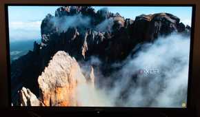 MSI 272URX QD-OLED with mountain image