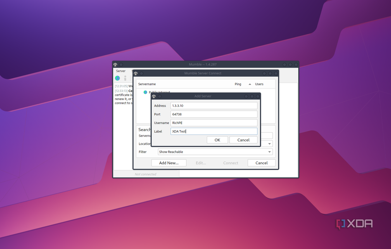 mumble-server-fedora-add-server-screenshot