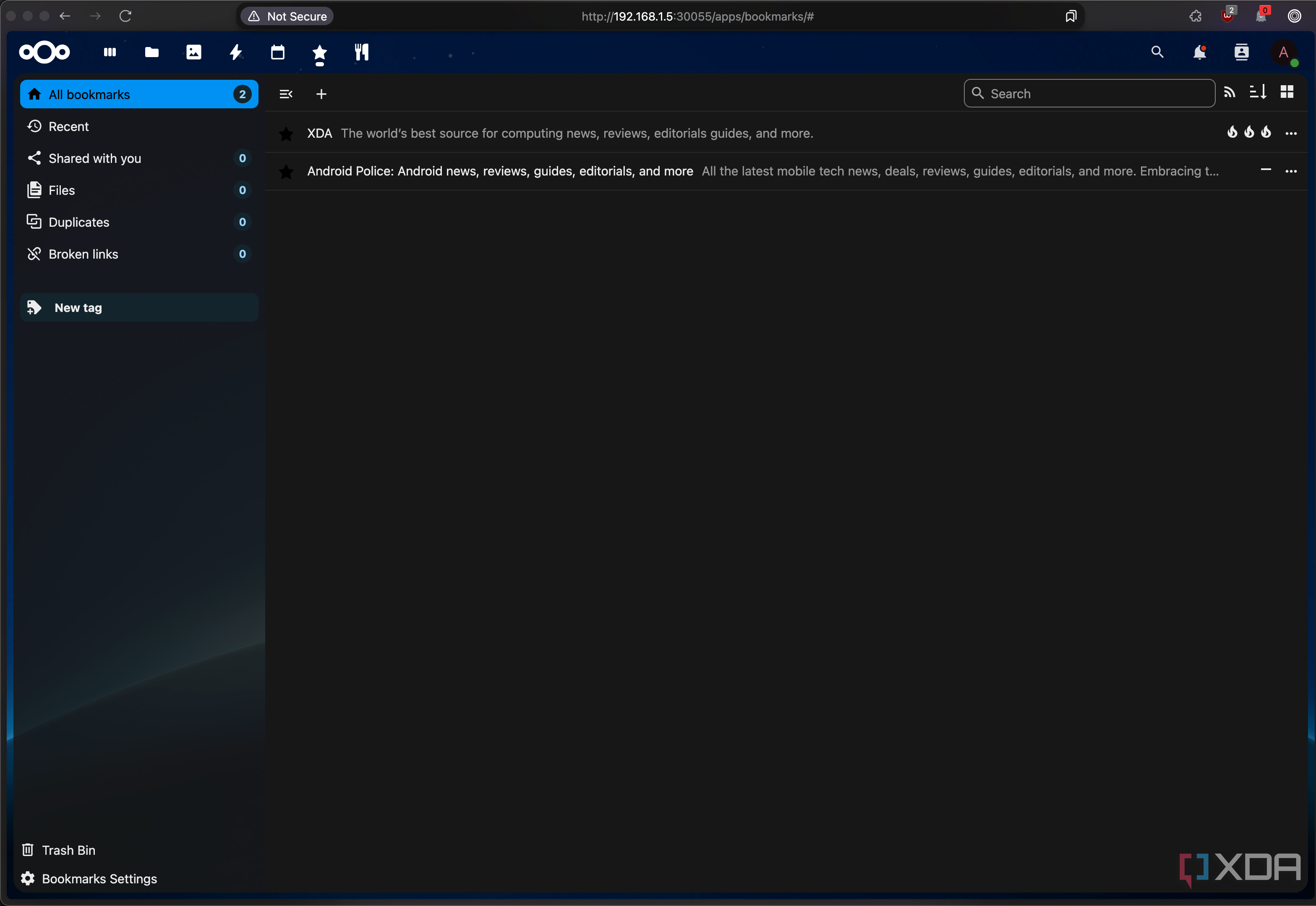 nextcloud-bookmarks