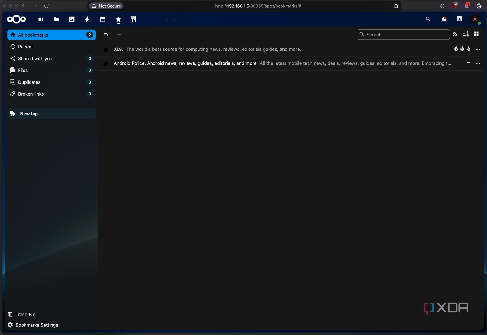 nextcloud-bookmarks