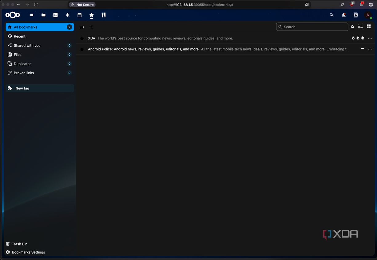 nextcloud-bookmarks