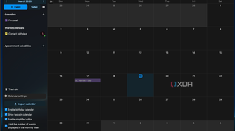 The Nextcloud Calendar app