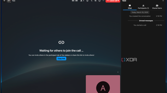 Nextcloud Talk, starting a call
