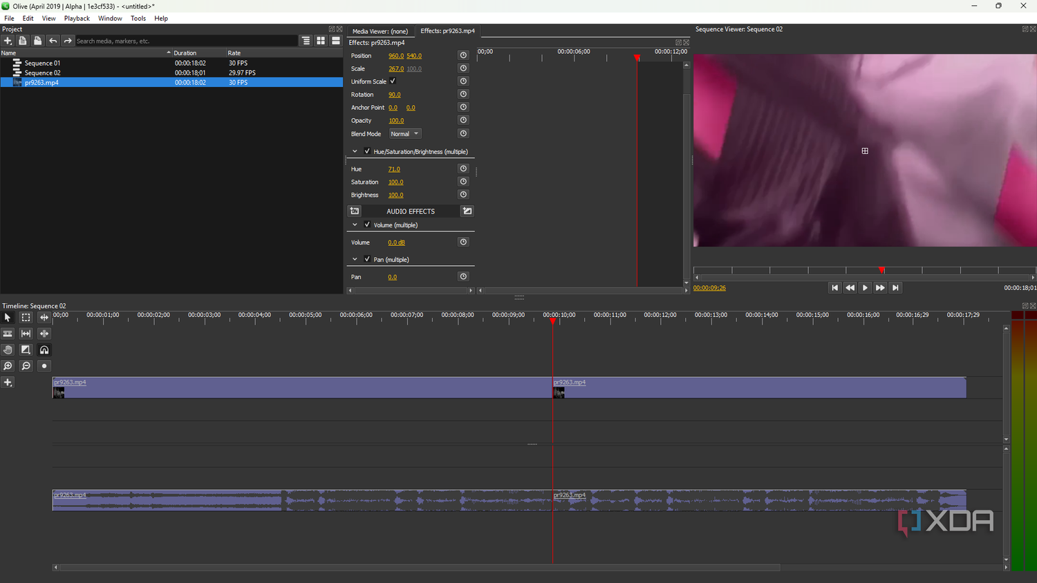 Olive adjusting clip properties