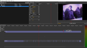 Olive arranging tracks on timeline