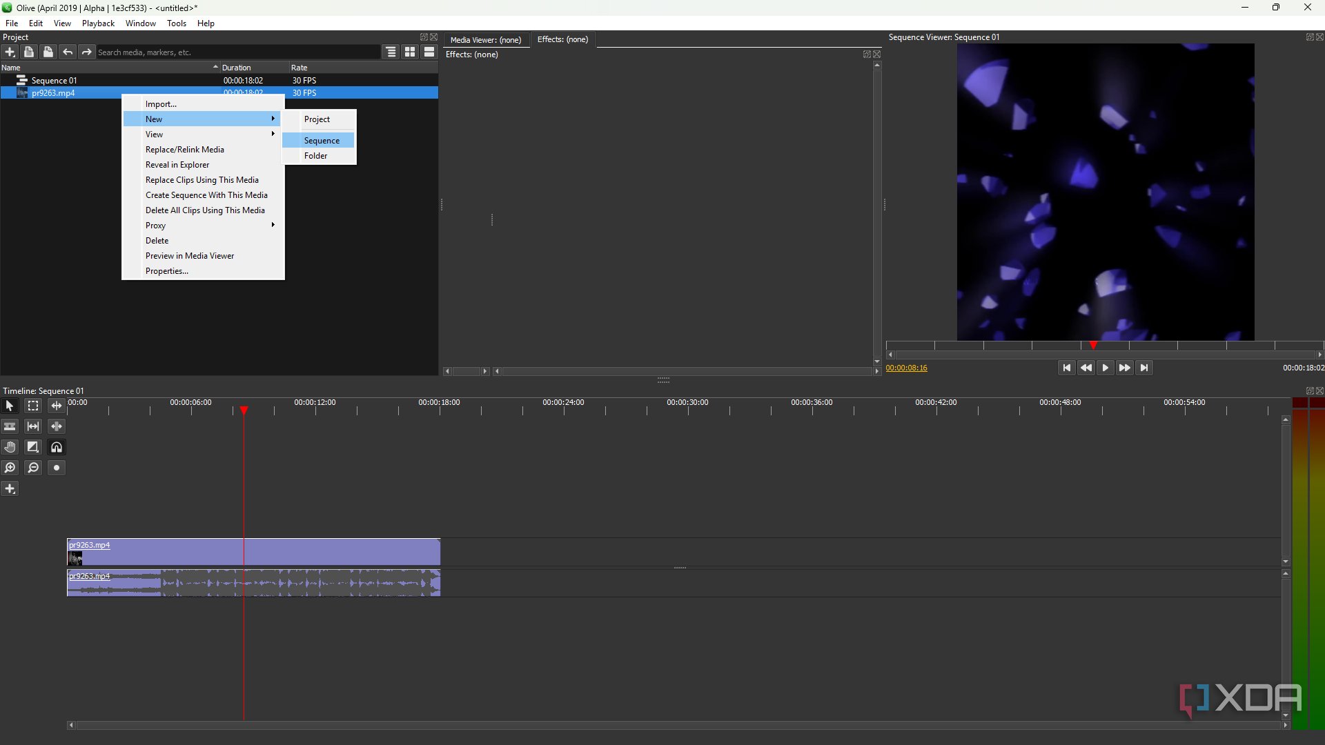 Olive creating sequence